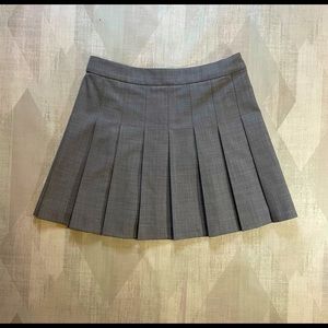 Sunday Best Grey Pleated Mini Skirt